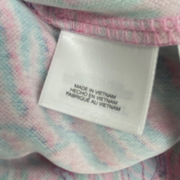 Pappagallo Womens L Sleeveless Tunic Tank Top VNeck Pink Sea Coral Seahorse Reef - Picture 7 of 11